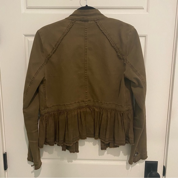 Free People Distressed Military Jacket EUC - Picture 8 of 12
